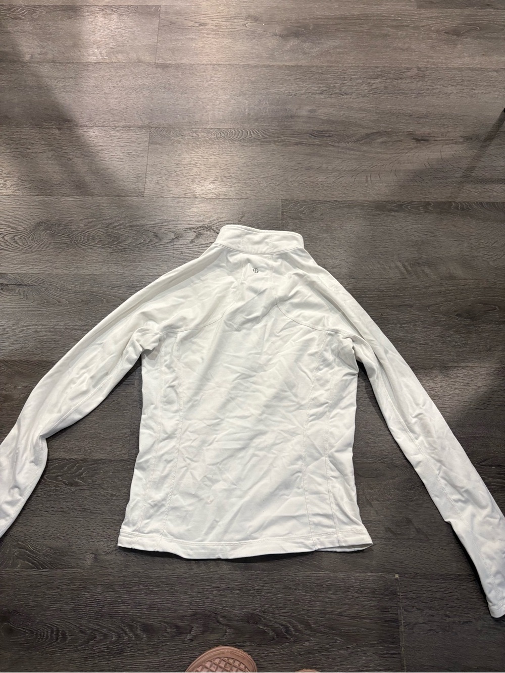 Ladies size 8 lululemon athletic full zip white jacket - Picture 5 of 7